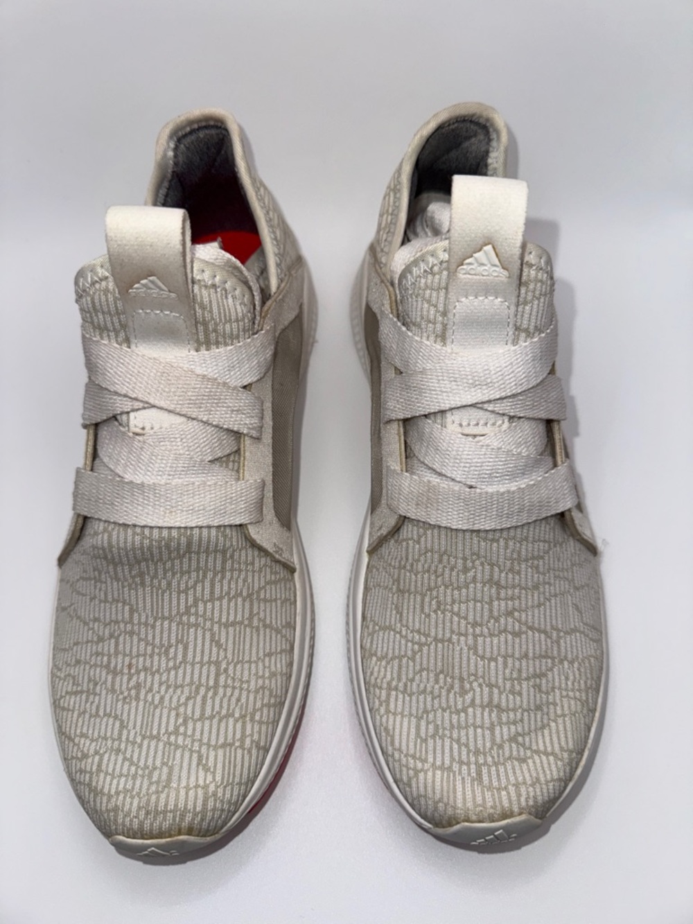 Adidas Edge Lux Bounce Gray White Pink Running Sneaker Womens 6.5 AQ3471 - Picture 3 of 9